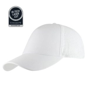 ACE - White Santhome 5-Panel DryNCool® Sports Cap